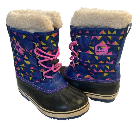Sorel Shoes Sorel Yoot Pac Waterproof Winter Snow Boots Blue Pink